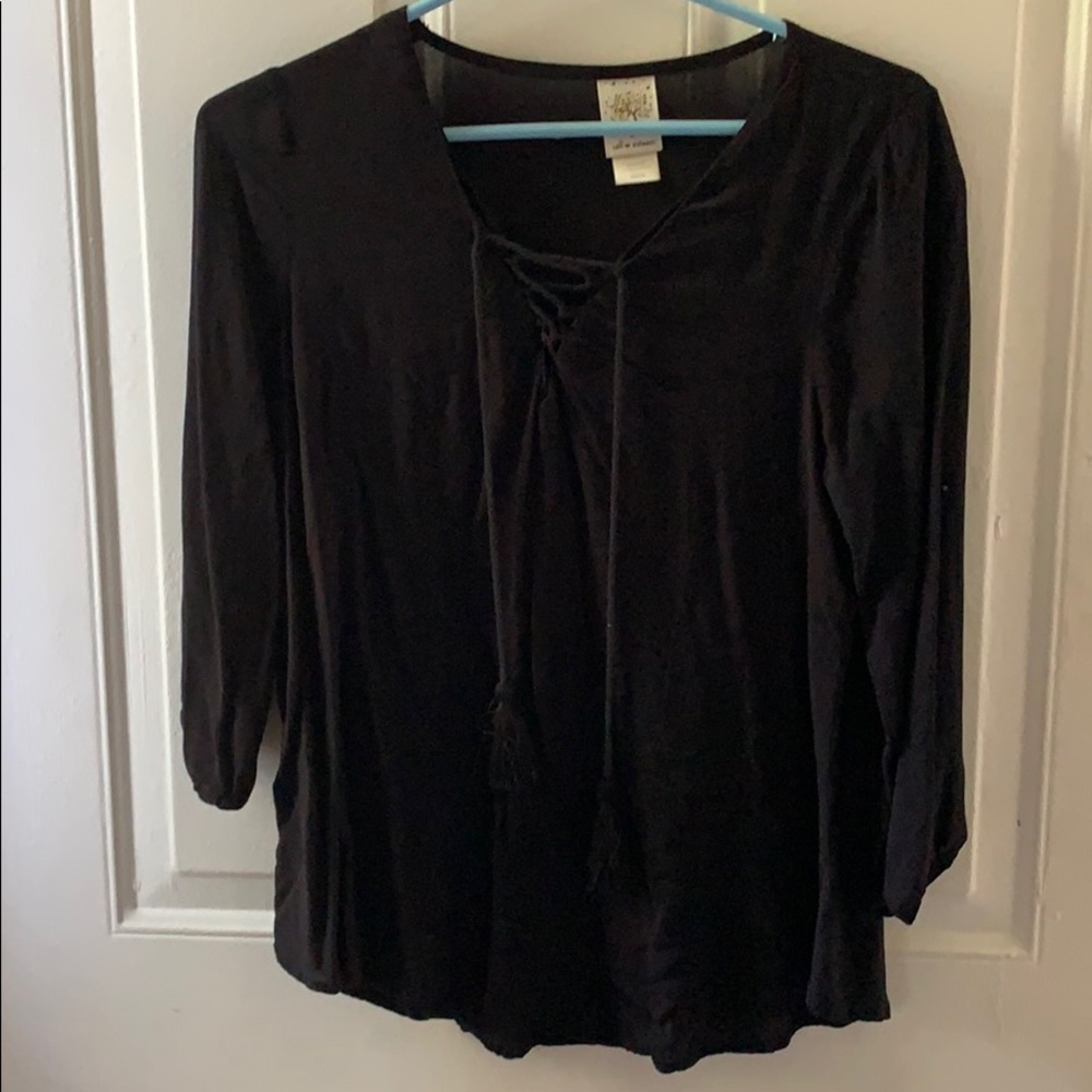 Criss cross blouse